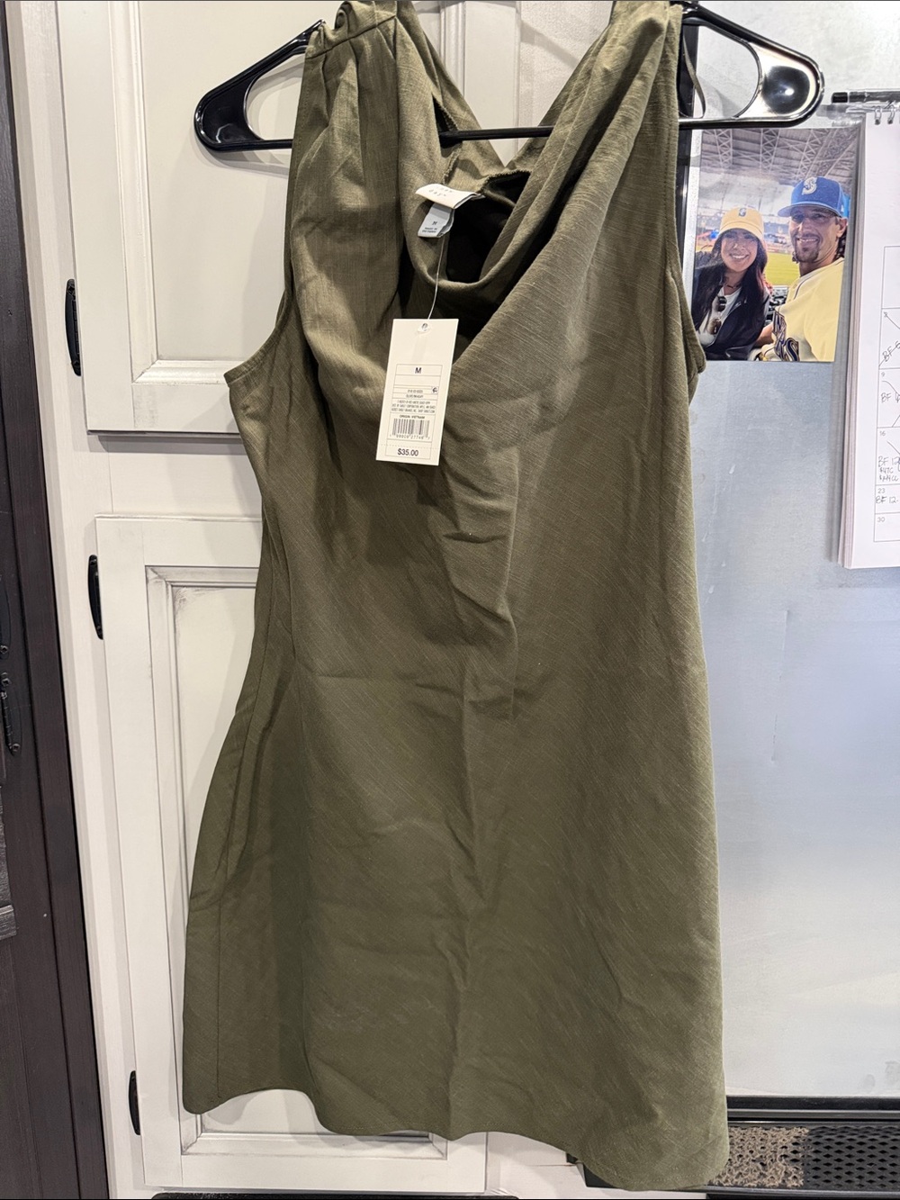 a new day Olive Cowl Neck Midi Dress